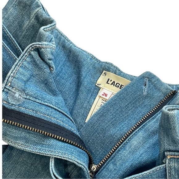 L’Agence Hilary Paperbag Denim Shorts - Picture 7 of 11